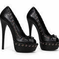 Vintage Stuart Weitzman Whippet Platform Heels - Black, Size 9.5