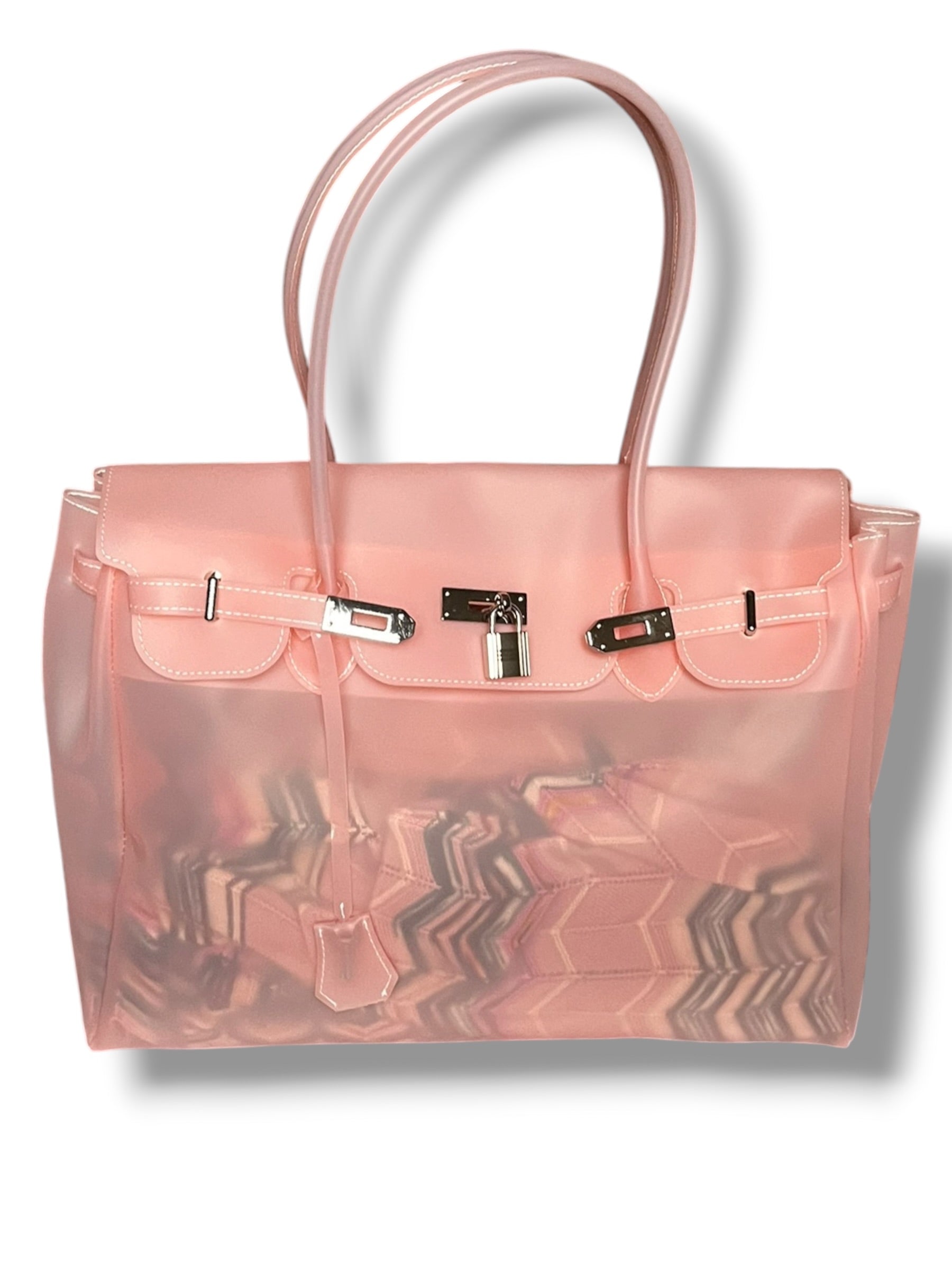 SALMON PINK JELLY BAG