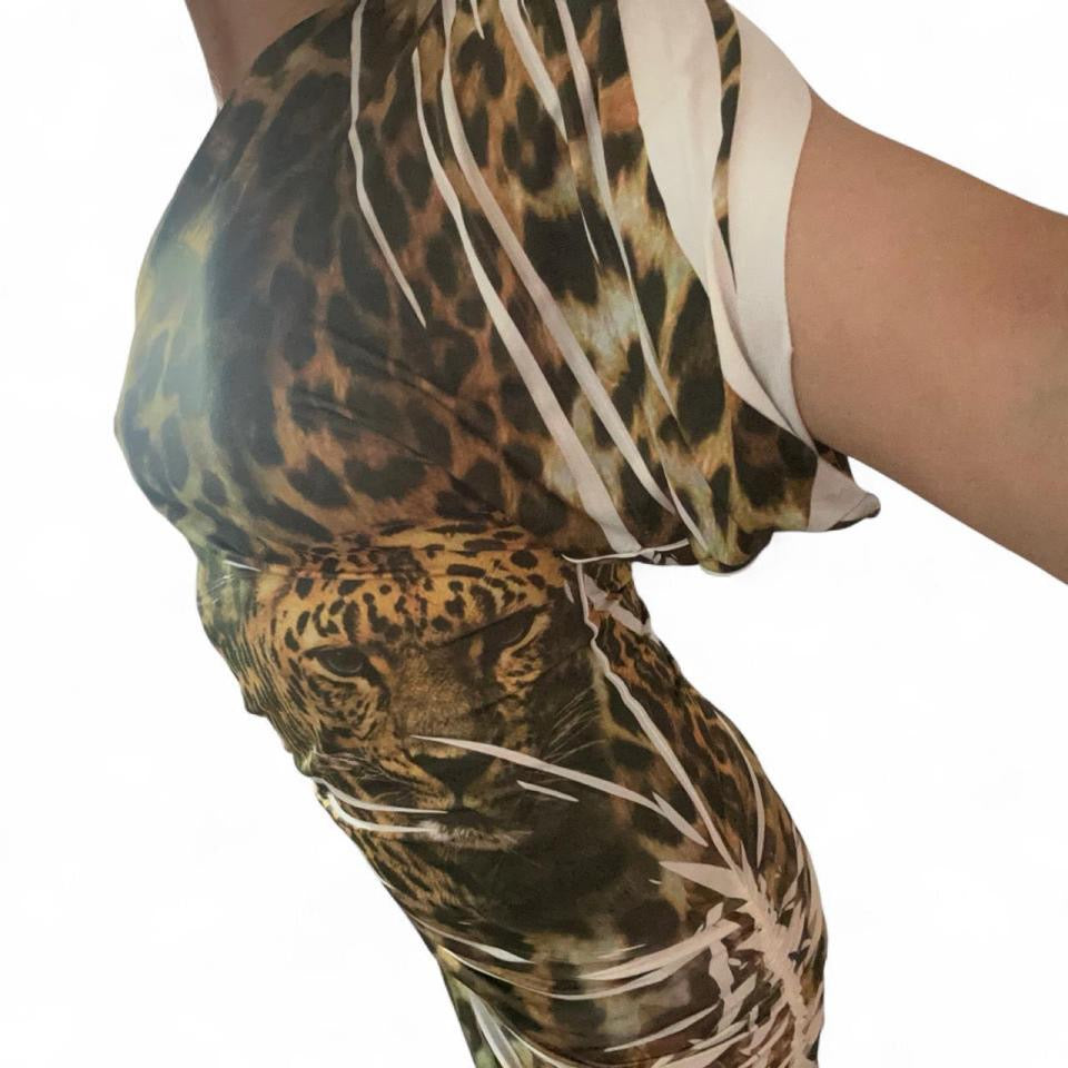 Vintage cheetah / leopard print dress