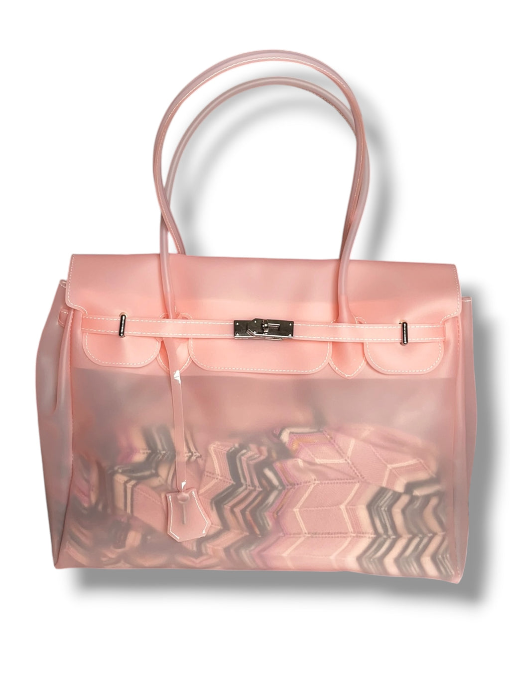 SALMON PINK JELLY BAG