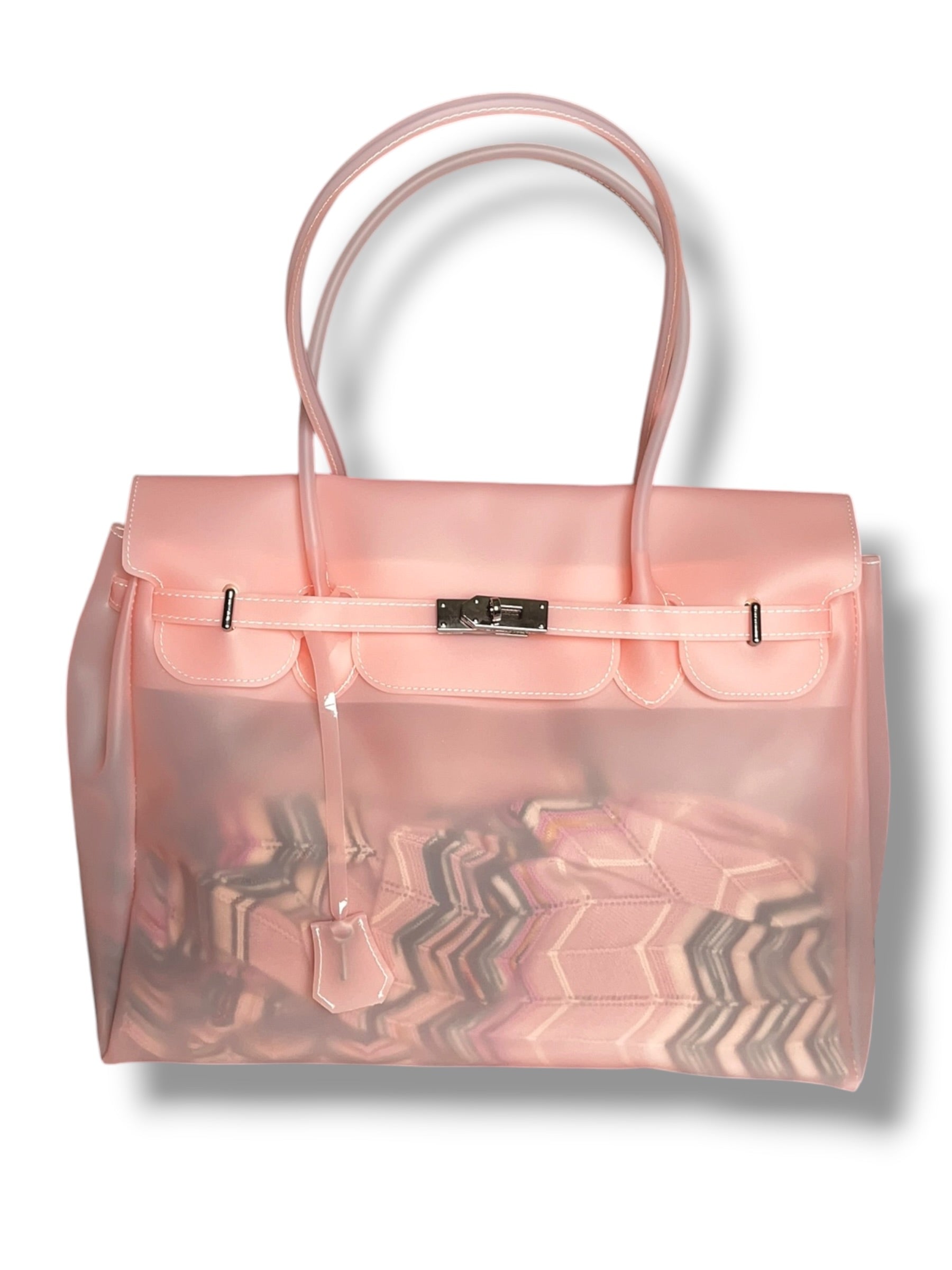 SALMON PINK JELLY BAG