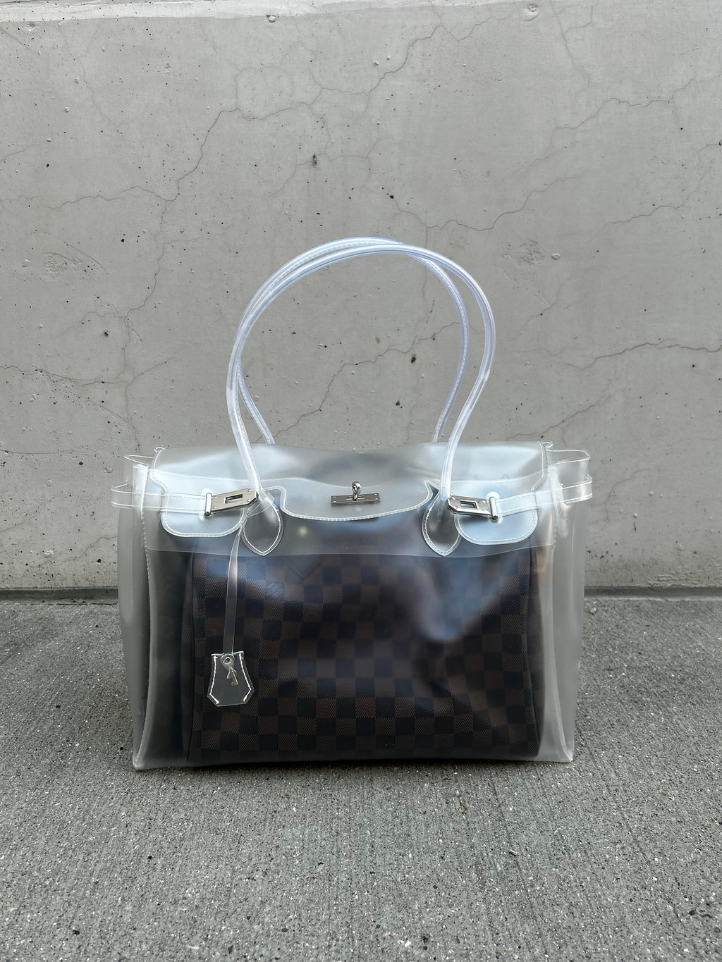 TRANSPARENT JELLY FIRKIN BAG