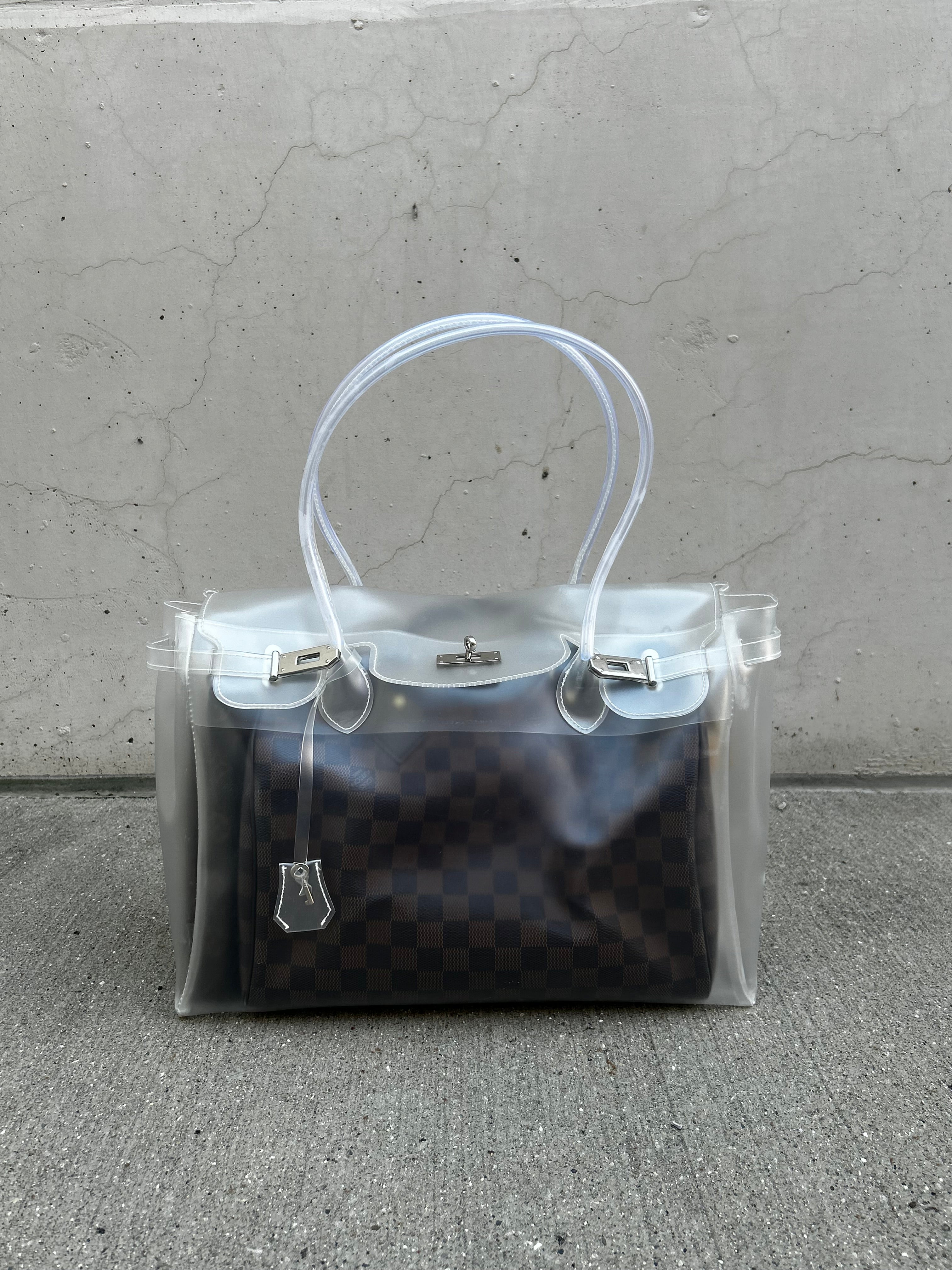 TRANSPARENT JELLY FIRKIN BAG