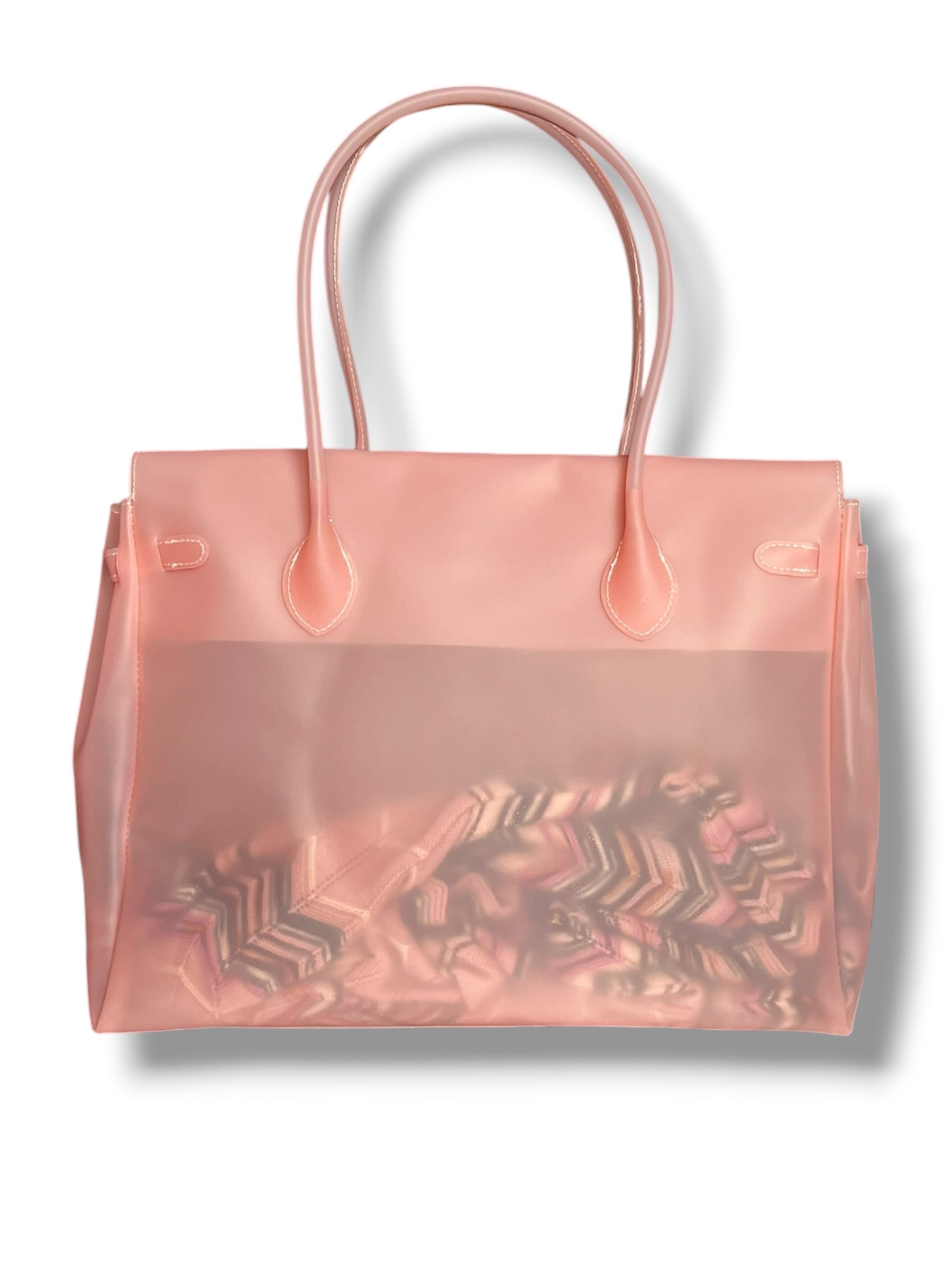 SALMON PINK JELLY BAG