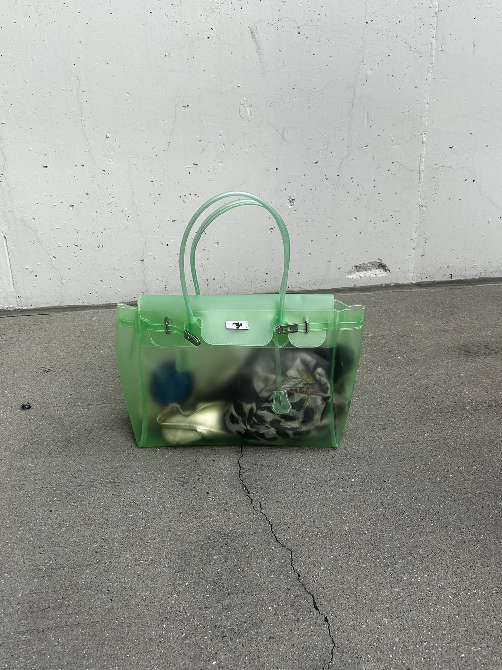 SPEARMINT GREEN JELLY FIRKIN BAG