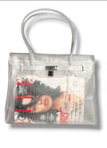 TRANSPARENT CROC JELLY BAG