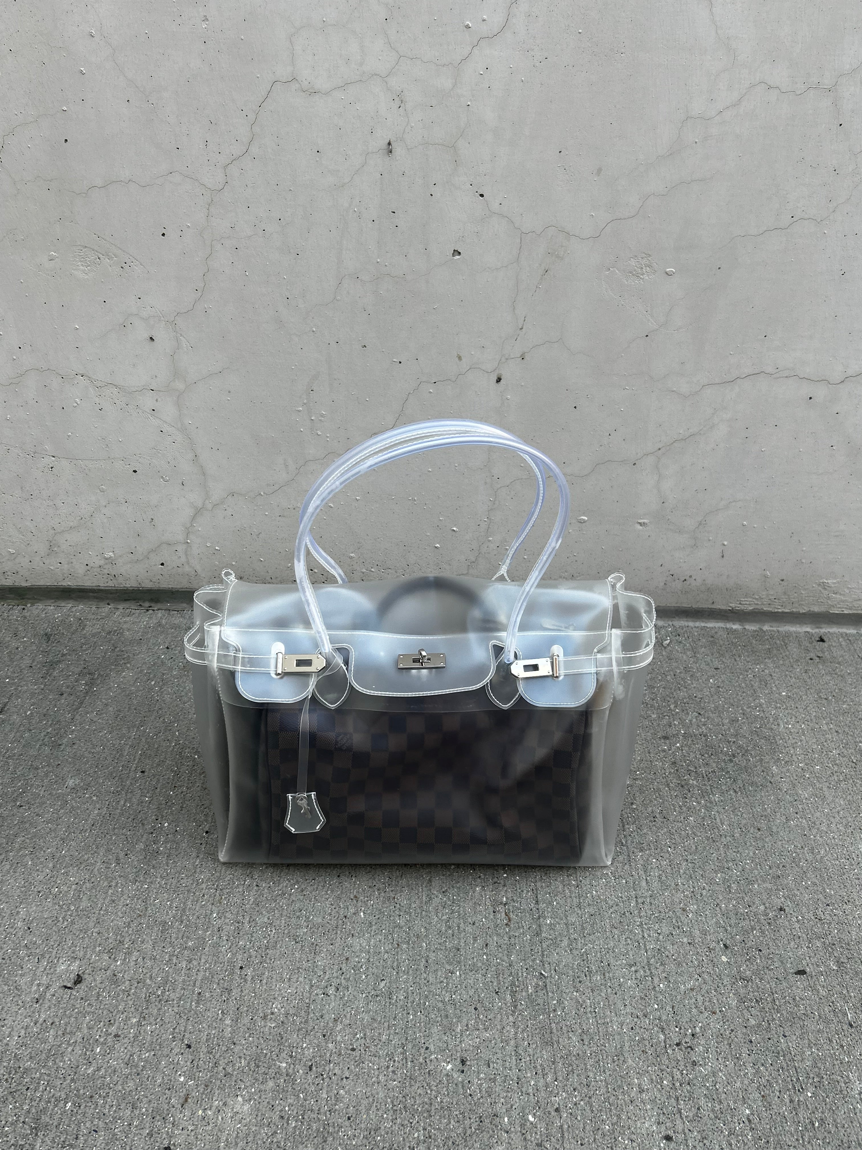 TRANSPARENT JELLY FIRKIN BAG