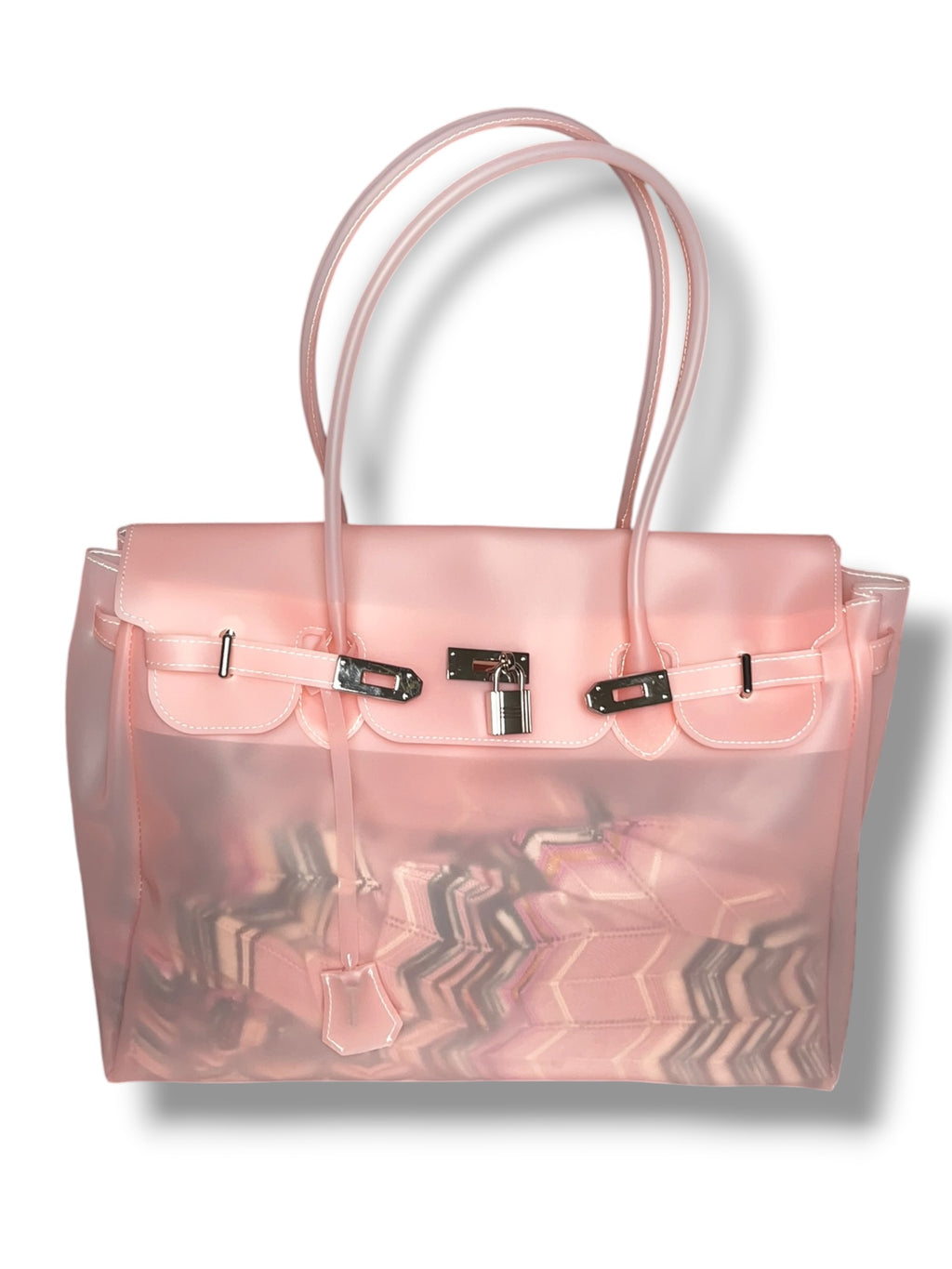 SALMON PINK JELLY BAG