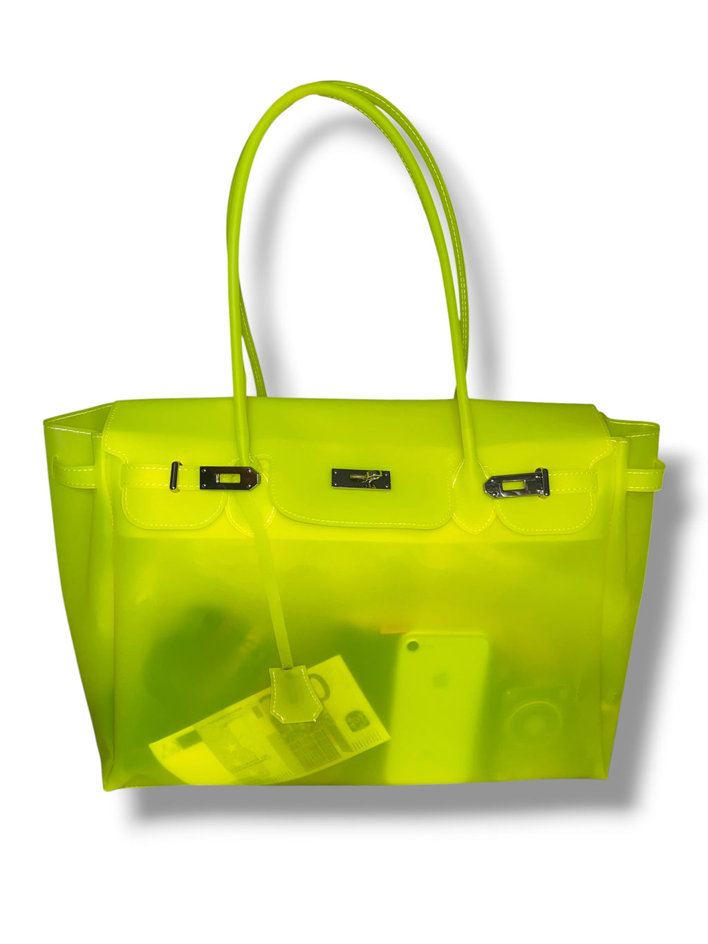 NEON LIME JELLY BAG