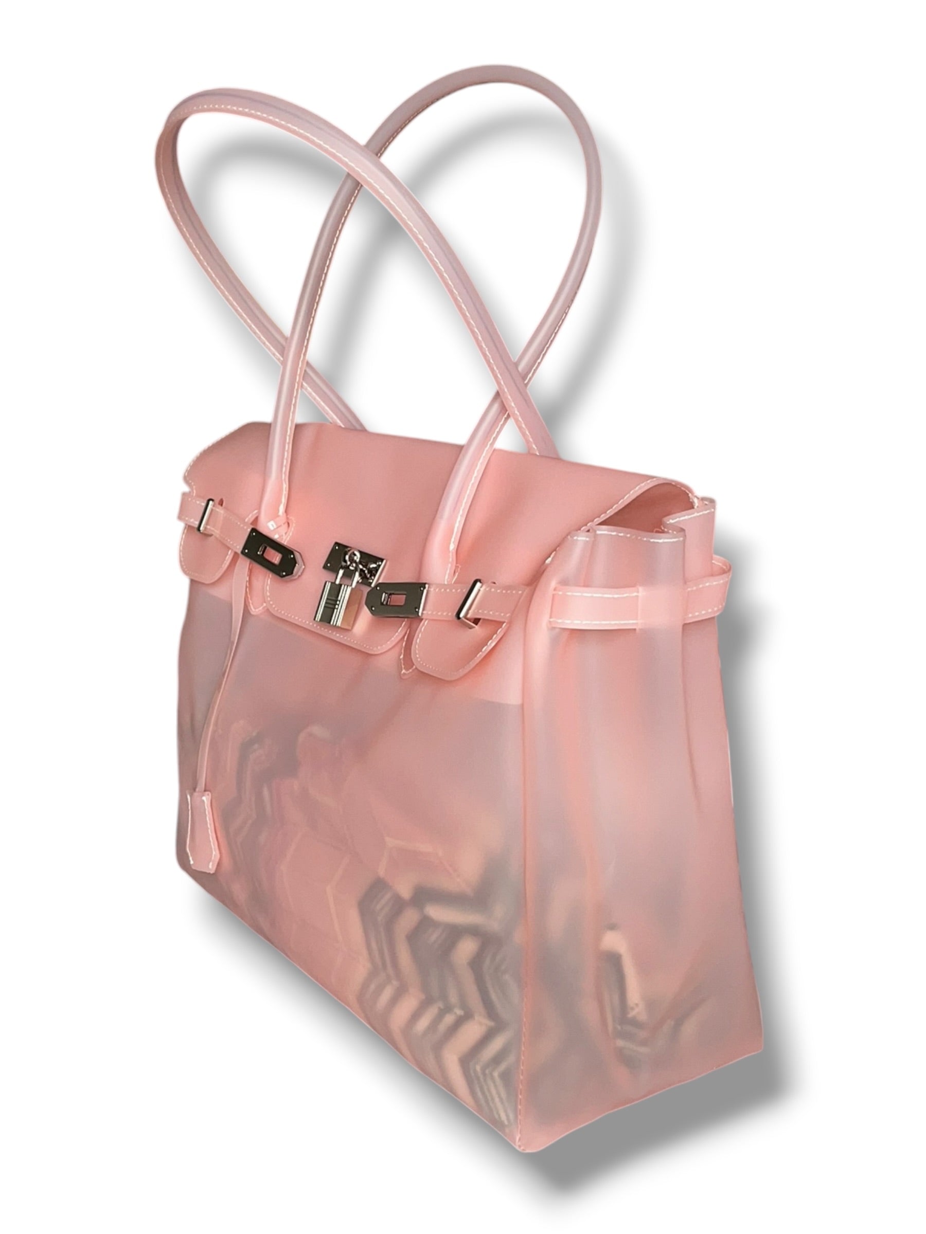 SALMON PINK JELLY BAG