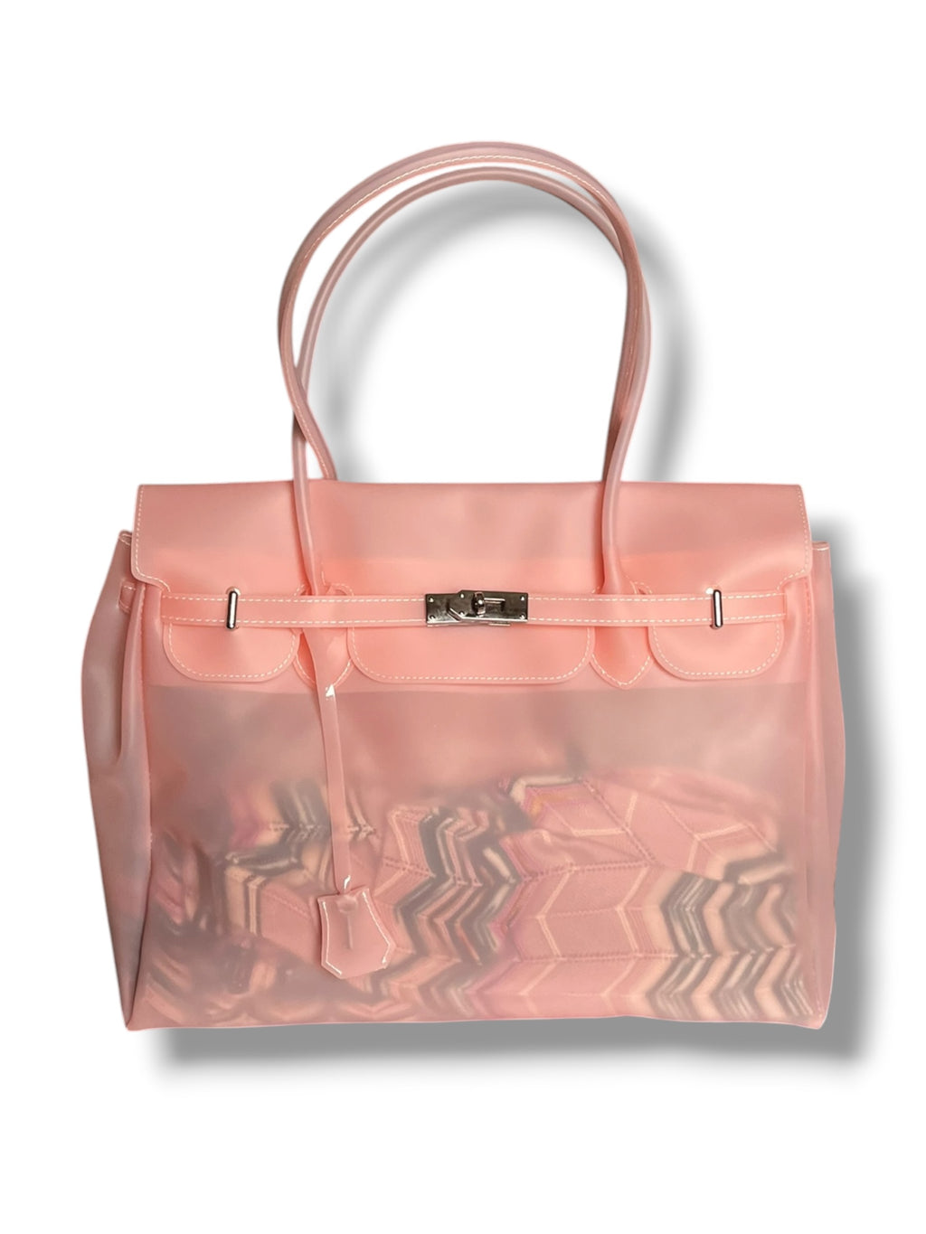 SALMON PINK JELLY BAG