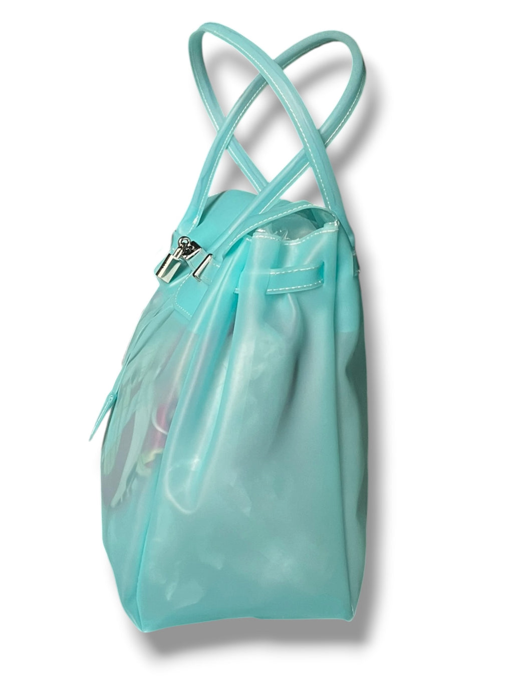 AQUA BLUE JELLY BAG