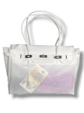 ALBINO CROCODILE JELLY FIRKIN BAG