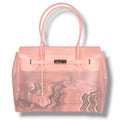 SALMON PINK JELLY FIRKIN BAG