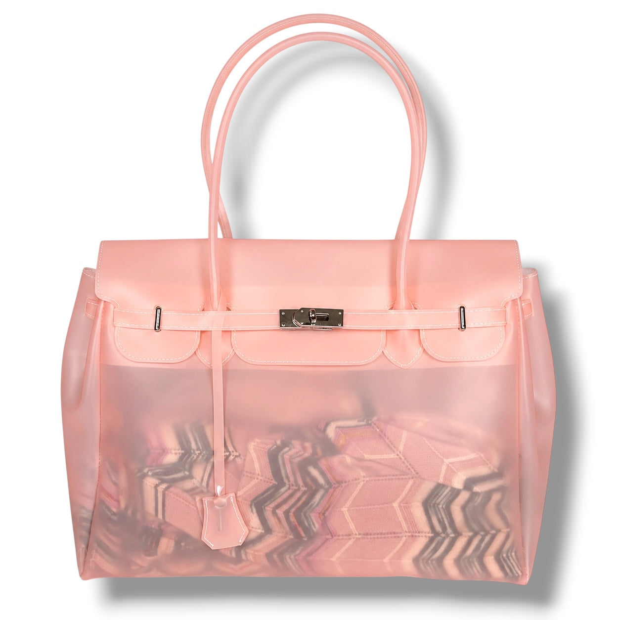 SALMON PINK JELLY BAG