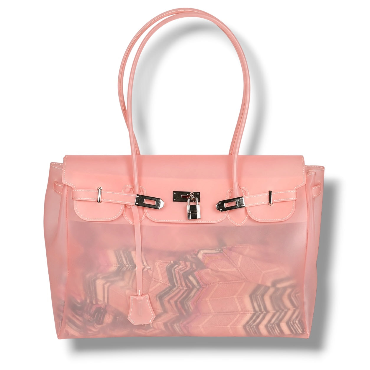 SALMON PINK JELLY BAG