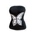Y2K Cut out butterfly tube top