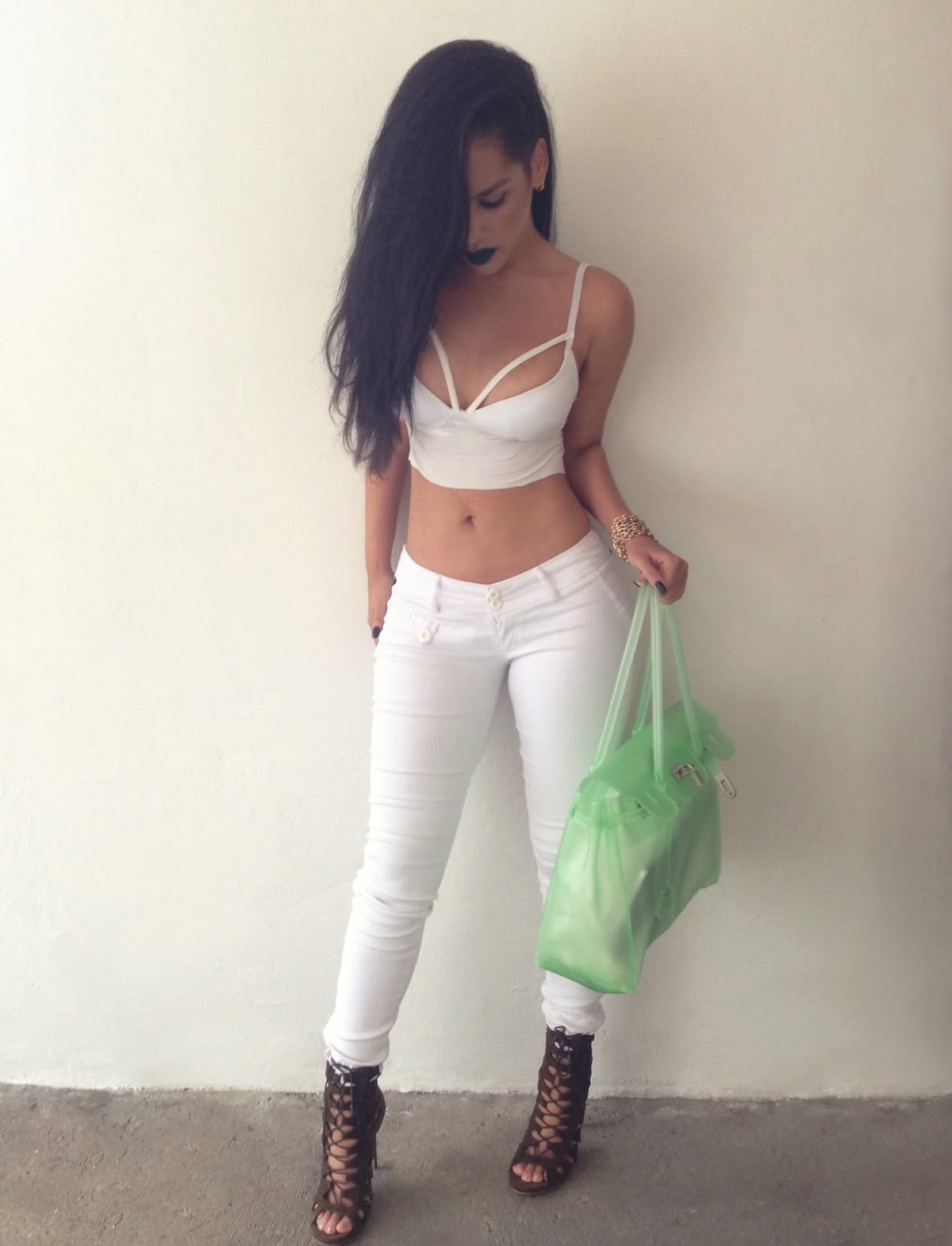 SPEARMINT GREEN JELLY BAG