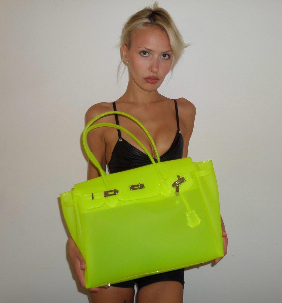 NEON LIME JELLY BAG