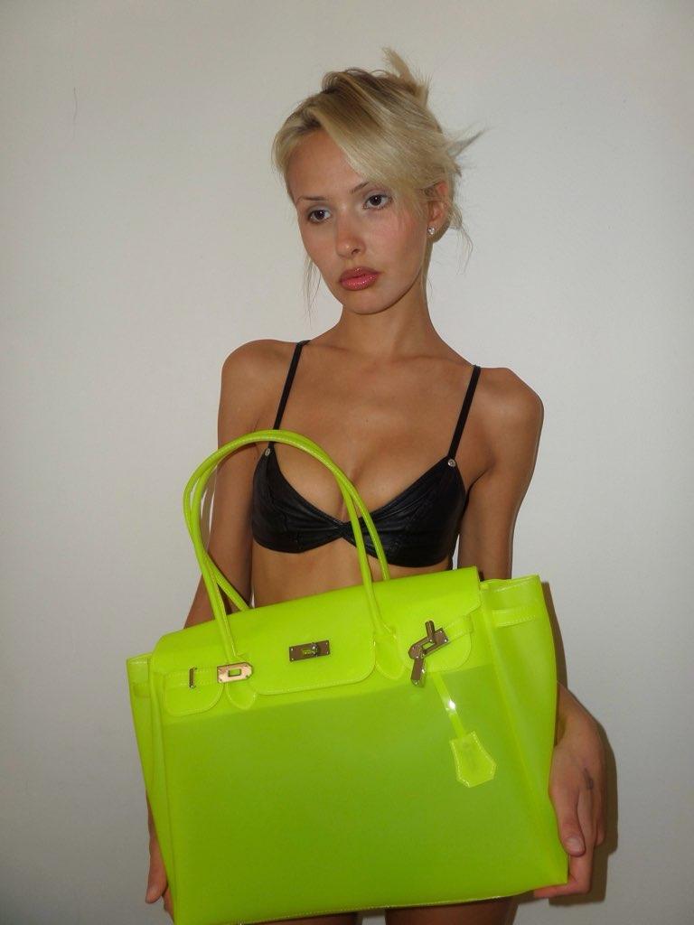 NEON LIME JELLY BAG
